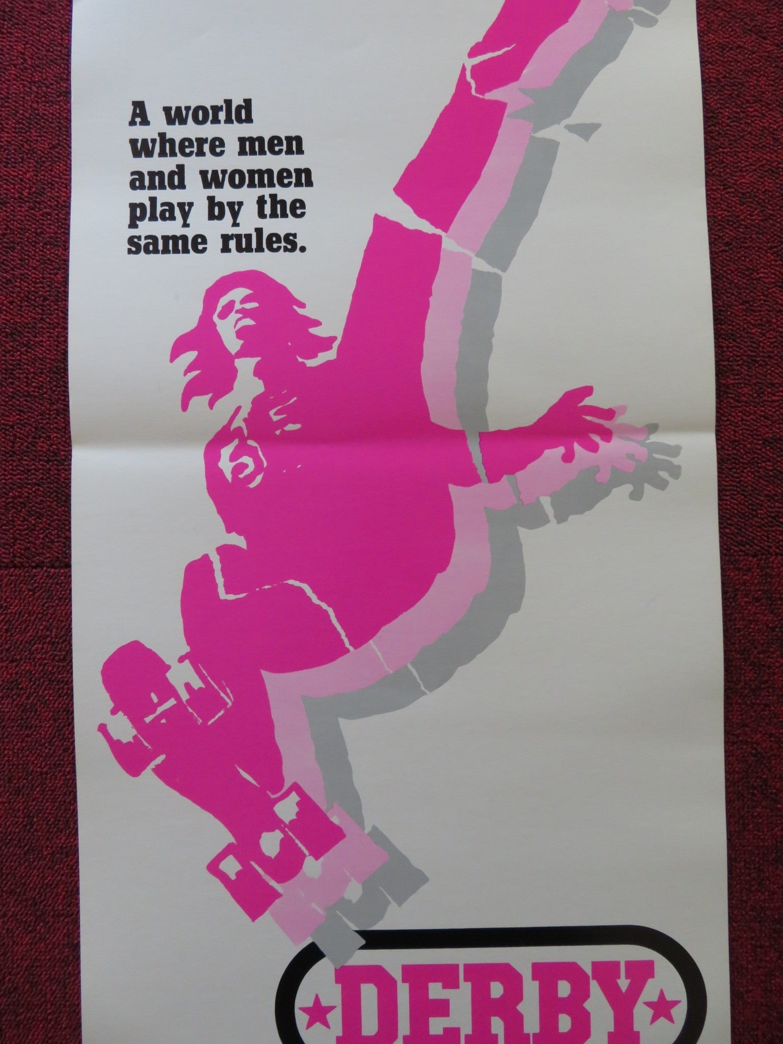 DERBY US INSERT (14"x 36") POSTER CHARLIE O'CONNELL 1971 Rendezvous Cinema Movie posters