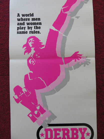 DERBY US INSERT (14"x 36") POSTER CHARLIE O'CONNELL 1971 Rendezvous Cinema Movie posters