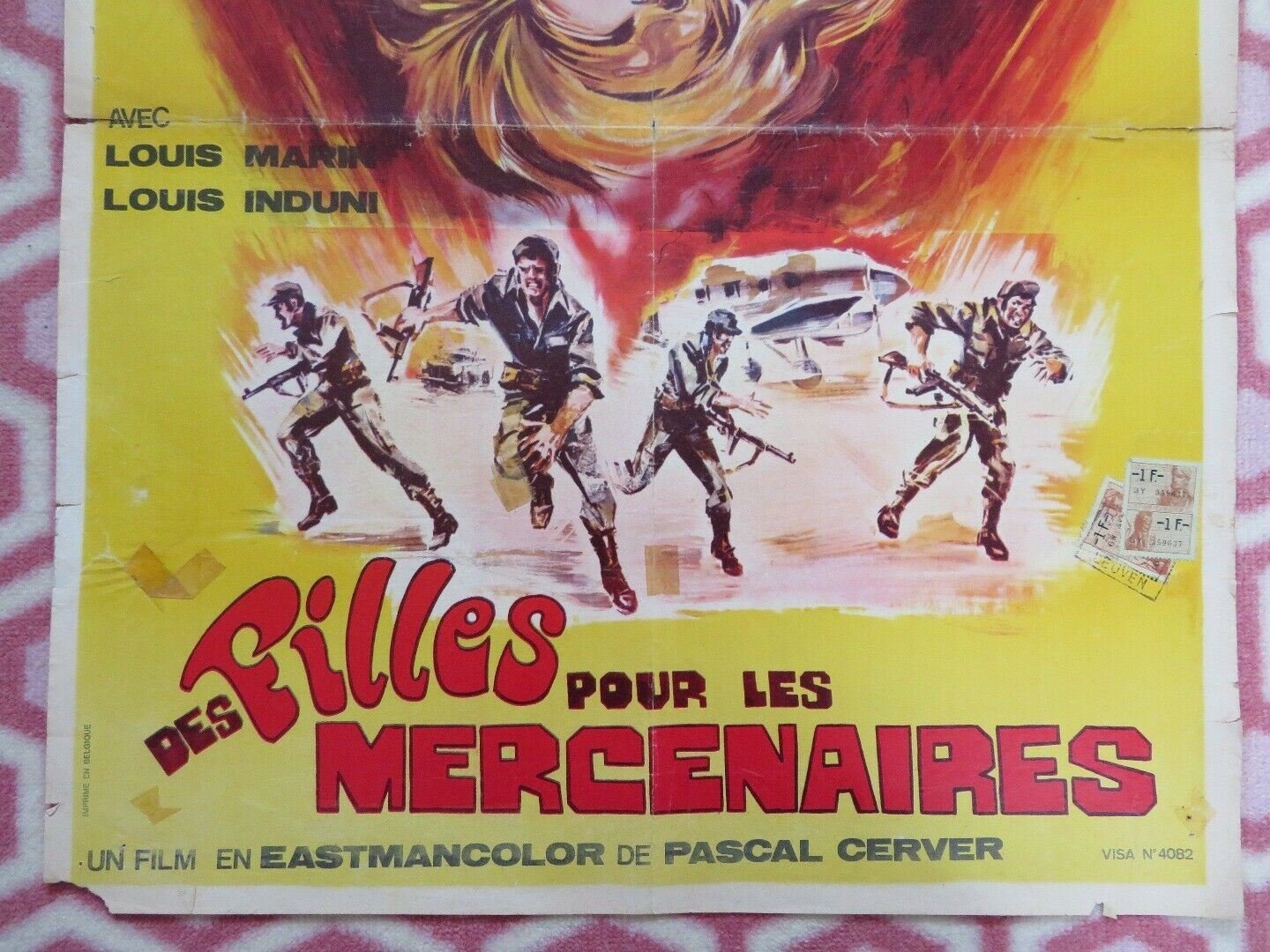DES FILLES POUR LES MERCENAIRES / Cuatro desertores BELGIUM POSTER 1970 Movie posters