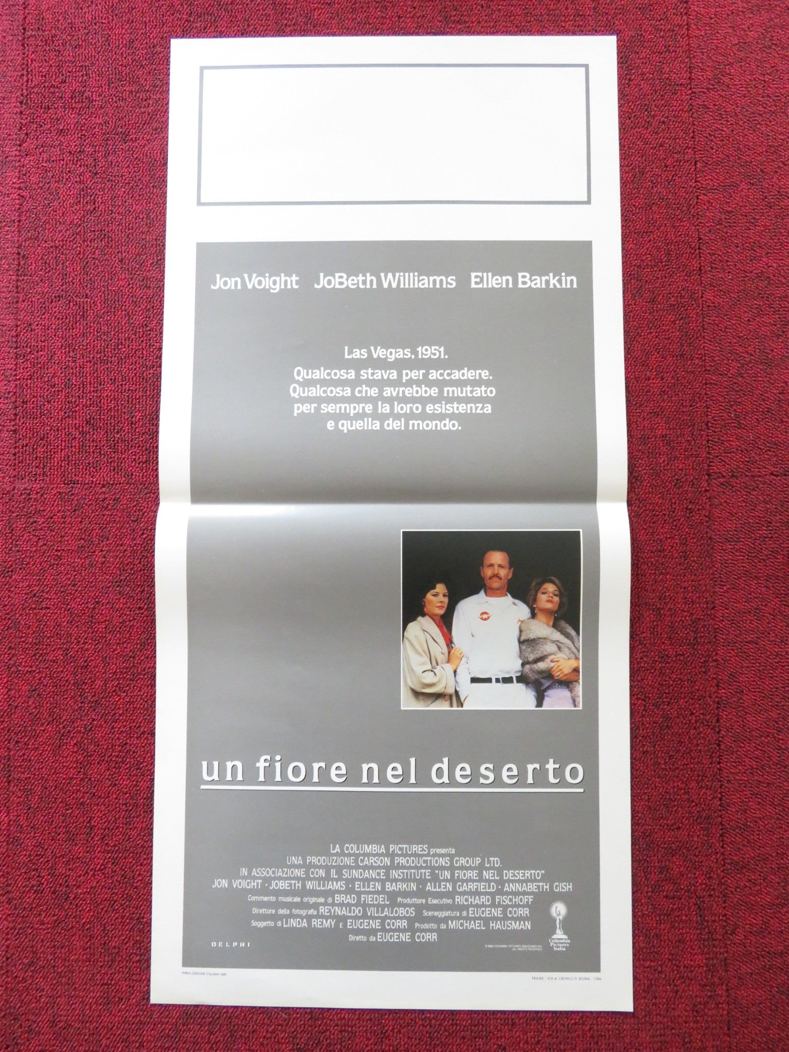 DESERT BLOOM ITALIAN LOCANDINA POSTER JON VOIGHT ELLEN BARKIN 1986 Rendezvous Cinema Movie posters