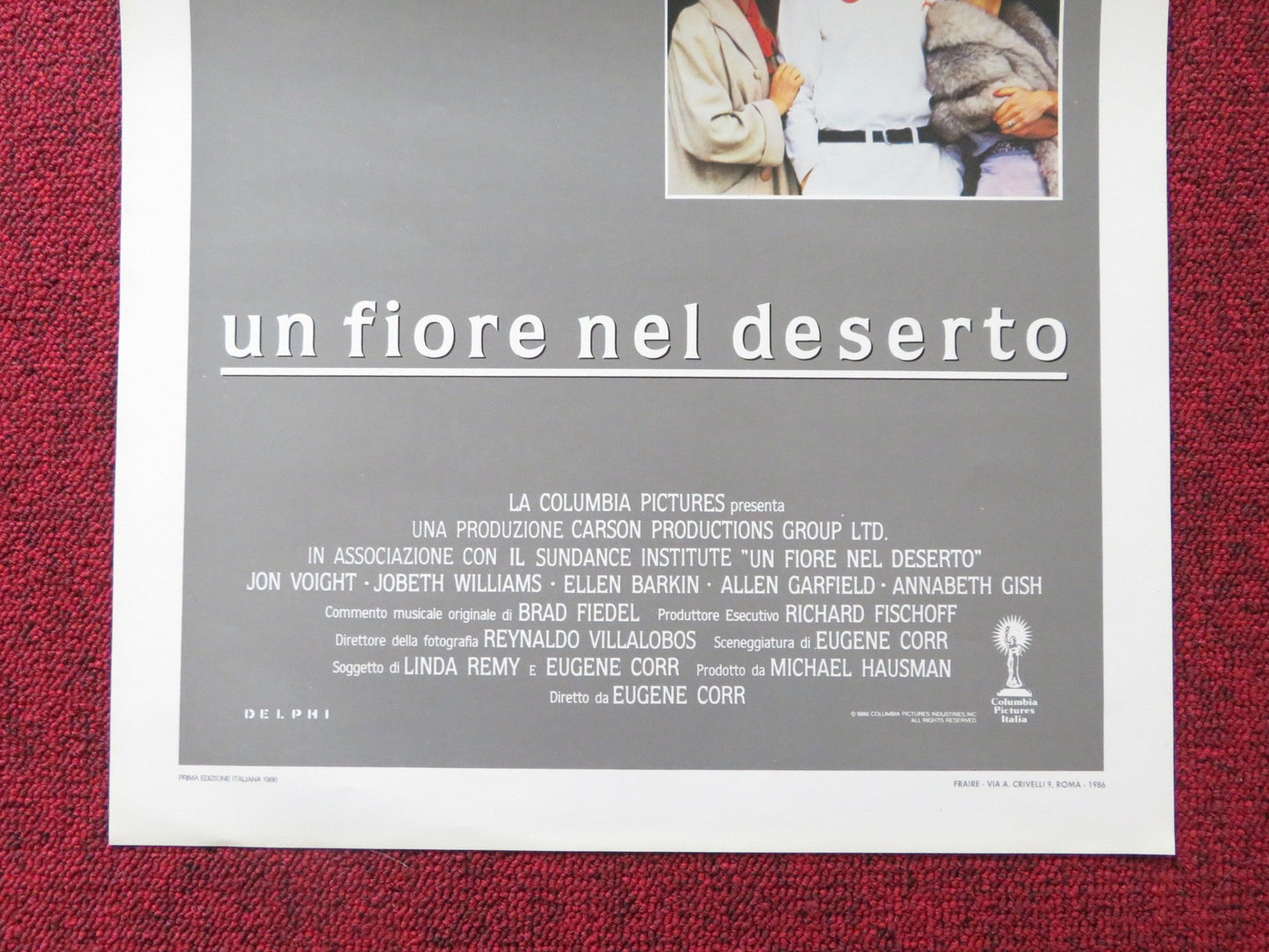 DESERT BLOOM ITALIAN LOCANDINA POSTER JON VOIGHT ELLEN BARKIN 1986 Rendezvous Cinema Movie posters