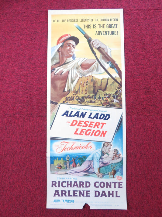 DESERT LEGION US INSERT (14"x 36") POSTER ALAN LADD RICHARD CONTE 1953 Rendezvous Cinema Movie posters
