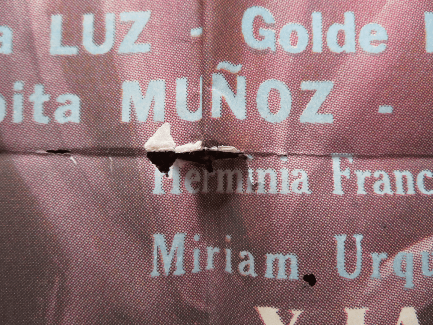 DESHONRA FOLDED ARGENTINA ONE SHEET POSTER FANNY NAVARRO MECHA ORTIZ 1952 Rendezvous Cinema Movie posters