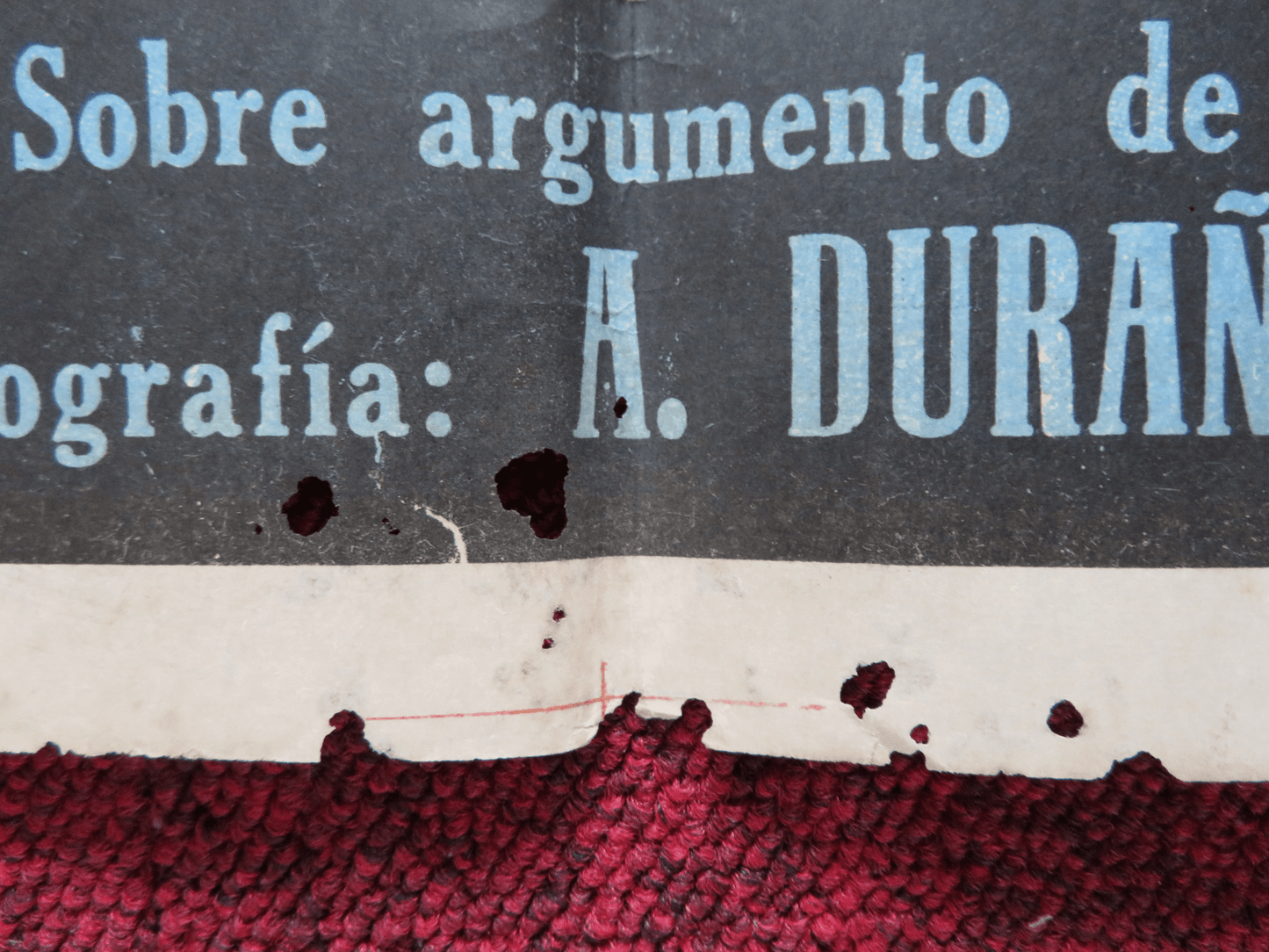 DESHONRA FOLDED ARGENTINA ONE SHEET POSTER FANNY NAVARRO MECHA ORTIZ 1952 Rendezvous Cinema Movie posters