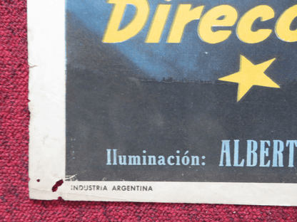 DESHONRA FOLDED ARGENTINA ONE SHEET POSTER FANNY NAVARRO MECHA ORTIZ 1952 Rendezvous Cinema Movie posters