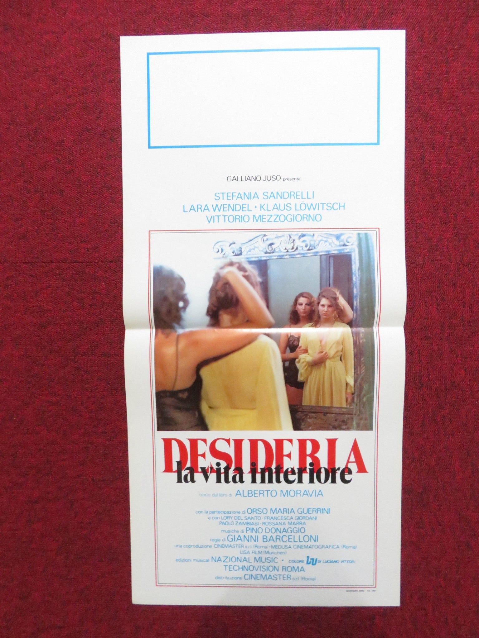 DESIDERIA ITALIAN LOCANDINA POSTER STEFANIA SANDRELLI LARA WENDEL 1980 Rendezvous Cinema Movie posters