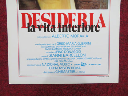 DESIDERIA ITALIAN LOCANDINA POSTER STEFANIA SANDRELLI LARA WENDEL 1980 Rendezvous Cinema Movie posters