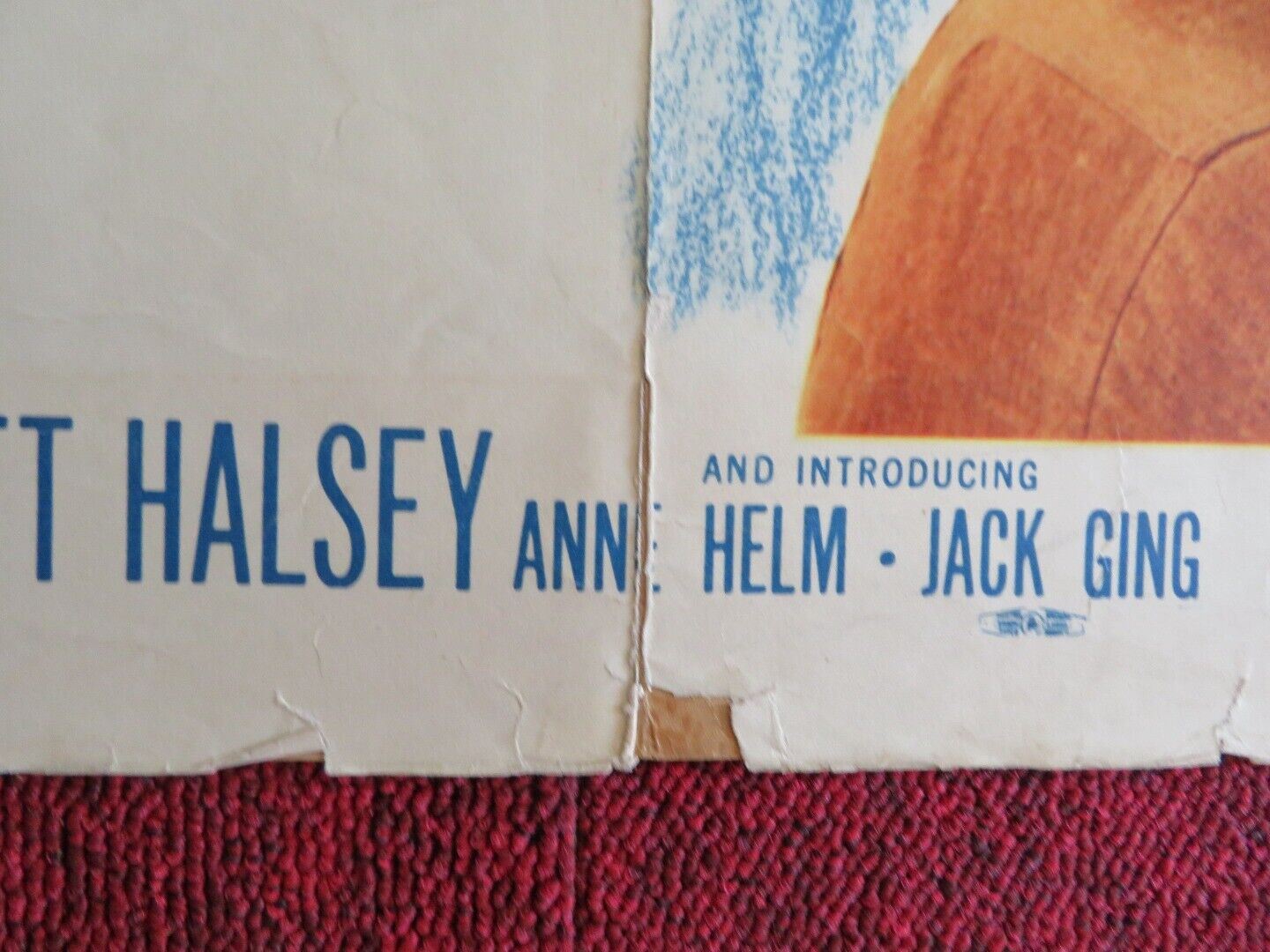 DESIRE IN THE DUST US HALF SHEET (22"x 28") POSTER RAYMOND BURR 1960 Movie posters