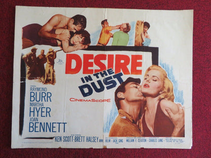 DESIRE IN THE DUST US HALF SHEET (22"x 28") POSTER RAYMOND BURR 1960 Movie posters