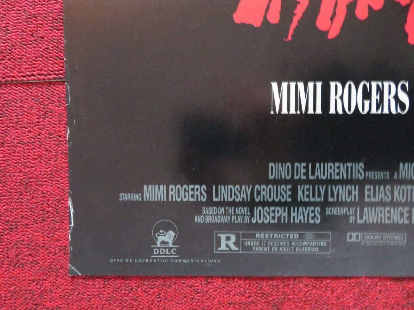 DESPARATE HOURS FOLDED US ONE SHEET POSTER MICKEY ROURKE ANTHONY HOPKINS 1990 Movie posters