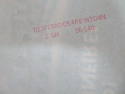 DESPERADOS ARE IN TOWN US ONE SHEET POSTER ROBERT ARTHUR KATHY NOLAND Movie posters