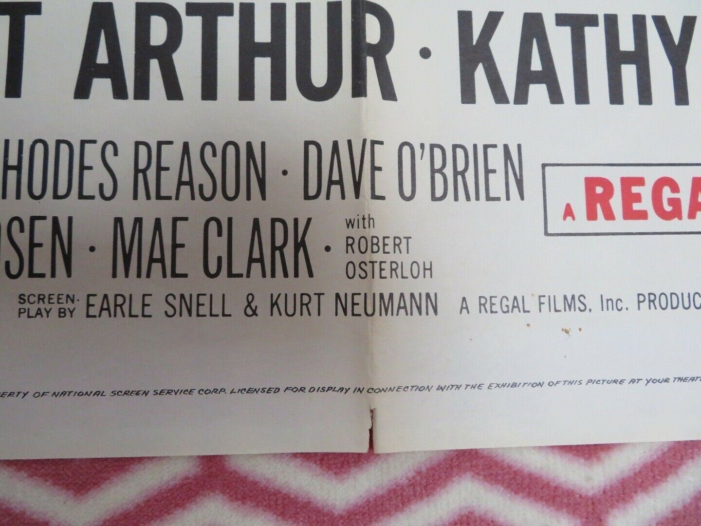 DESPERADOS ARE IN TOWN US ONE SHEET POSTER ROBERT ARTHUR KATHY NOLAND Movie posters