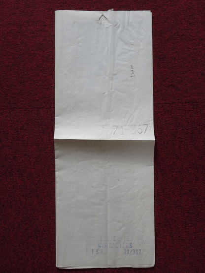 DESPERATE CHARACTERS FOLDED US ONE SHEET POSTER SHIRLEY MACLAINE K.MARS 1971 Rendezvous Cinema Movie posters