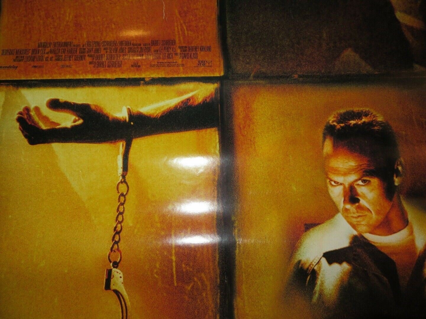 DESPERATE MEASURES US ONE SHEET ROLLED POSTER MICHAEL KEATON 1998 Movie posters