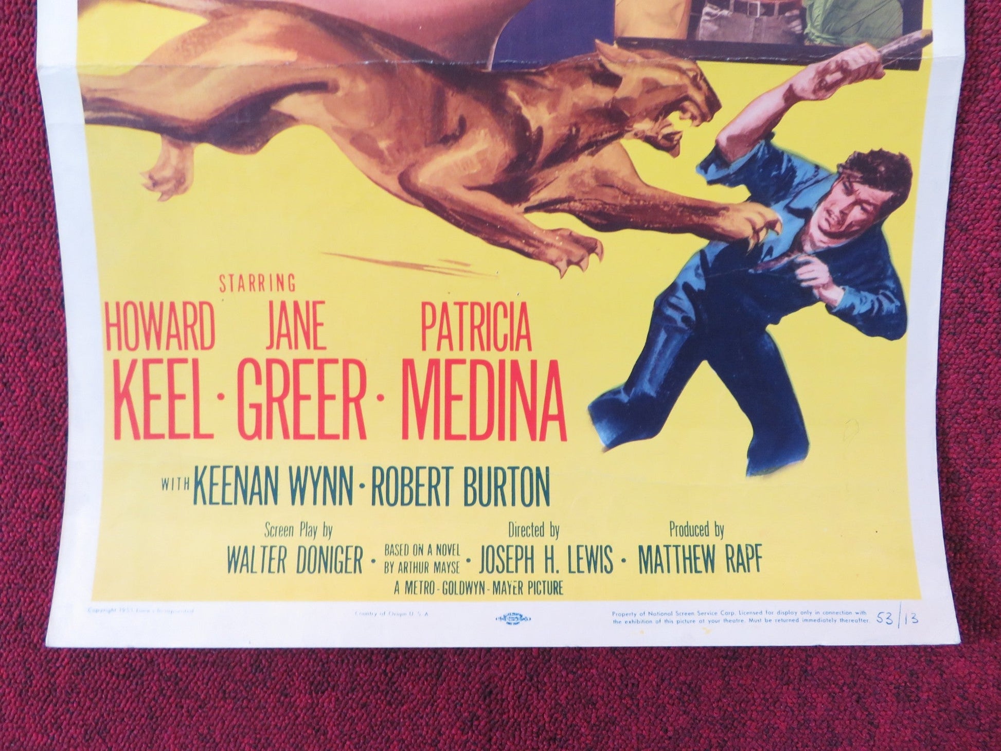 DESPERATE SEARCH US INSERT (14"x 36") POSTER HOWARD KEEL JANE GREER 1953 Rendezvous Cinema Movie posters