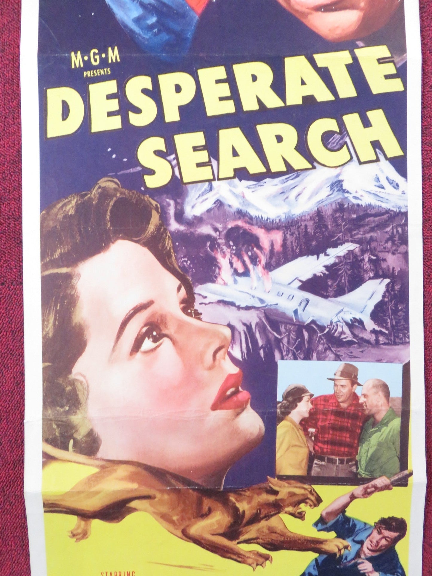 DESPERATE SEARCH US INSERT (14"x 36") POSTER HOWARD KEEL JANE GREER 1953 Rendezvous Cinema Movie posters