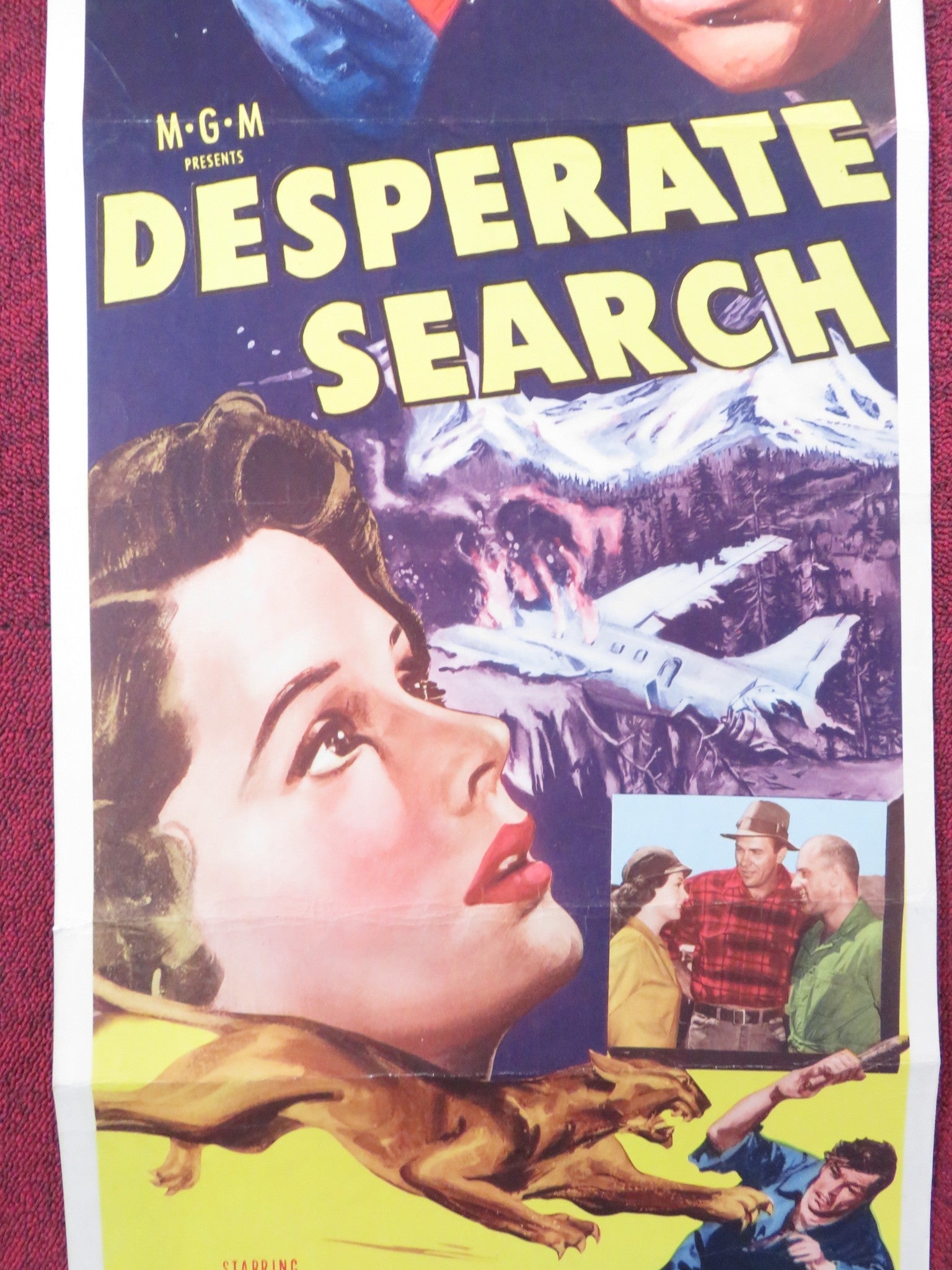 DESPERATE SEARCH US INSERT (14"x 36") POSTER HOWARD KEEL JANE GREER 1953 Rendezvous Cinema Movie posters