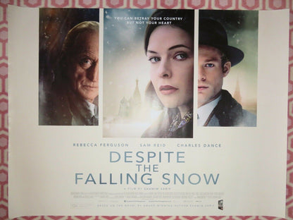 DESPITE THE FALLING SNOW QUAD (30"x 40") ROLLED POSTER REBECCA FERGUSON SAM REID Movie posters