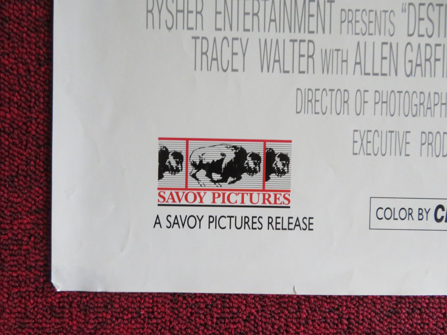 DESTINY TURNS ON THE RADIO FOLDED US ONE SHEET POSTER QUENTIN TARANTINO 1995 Rendezvous Cinema Movie posters