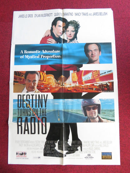 DESTINY TURNS ON THE RADIO FOLDED US ONE SHEET POSTER QUENTIN TARANTINO 1995 Rendezvous Cinema Movie posters