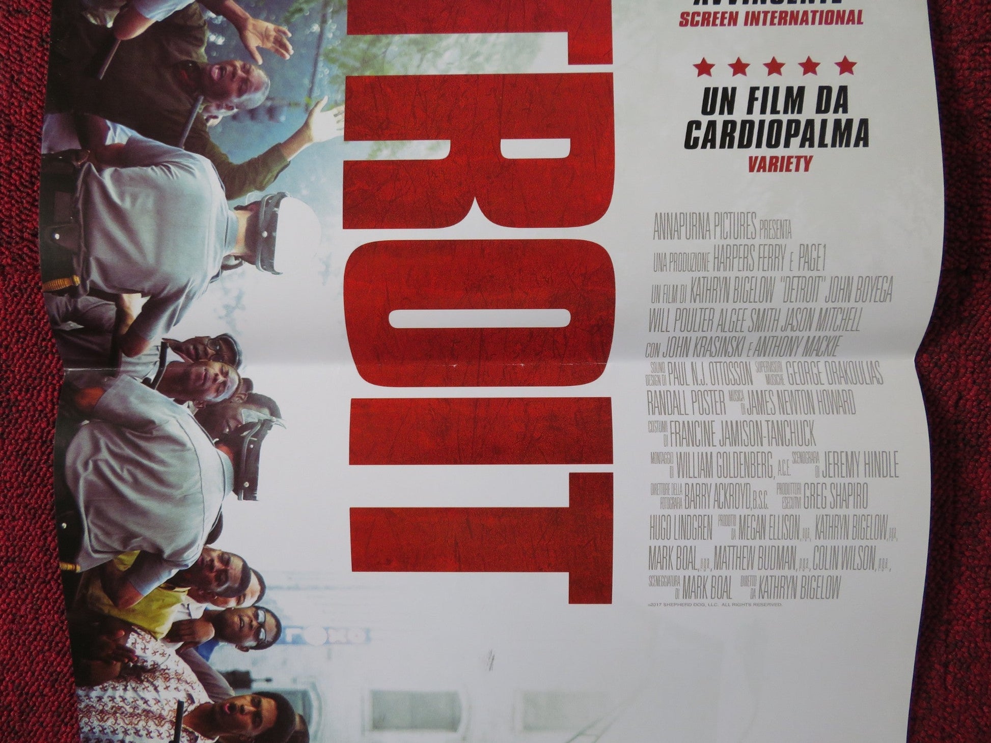 DETROIT ITALIAN LOCANDINA POSTER JOHN BOYEGA WILL POULTER 2017 Rendezvous Cinema Movie posters