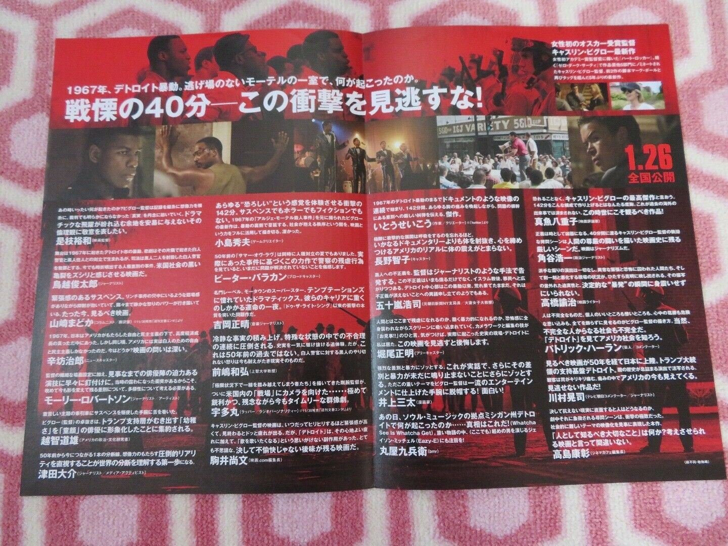 DETROIT JAPANESE CHIRASHI (B5) POSTER CHRID CHALK MASON ALBAN 2017 Movie posters