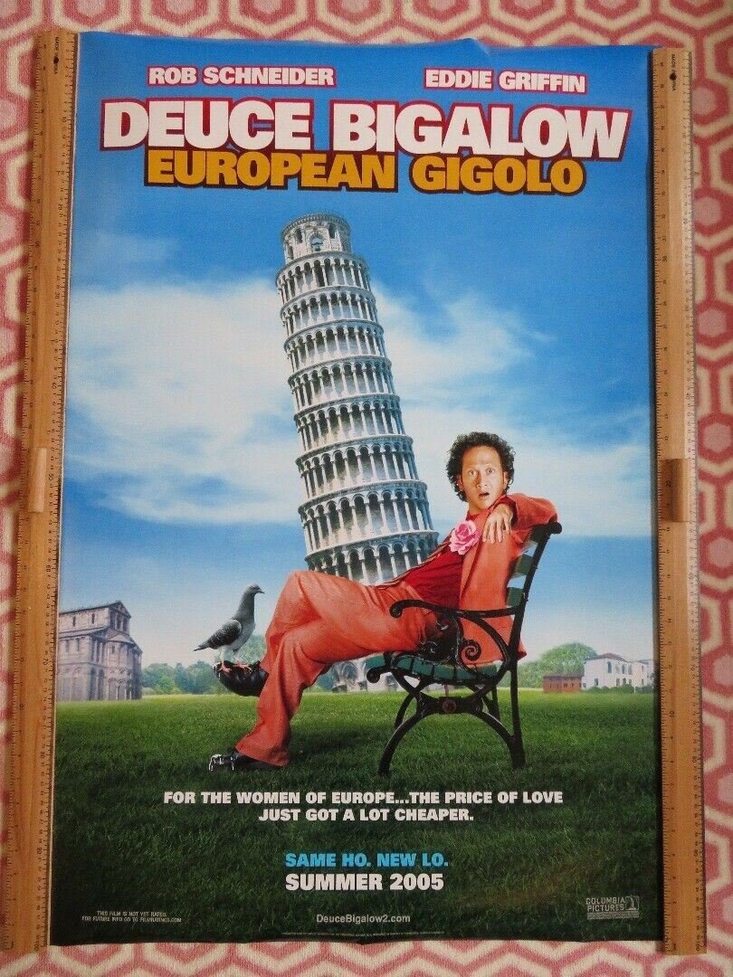 DEUCE BIGALOW 2 US ONE SHEET ROLLED POSTER ROB SCHNEIDER EDDIE GRIFFIN 2005 Movie posters