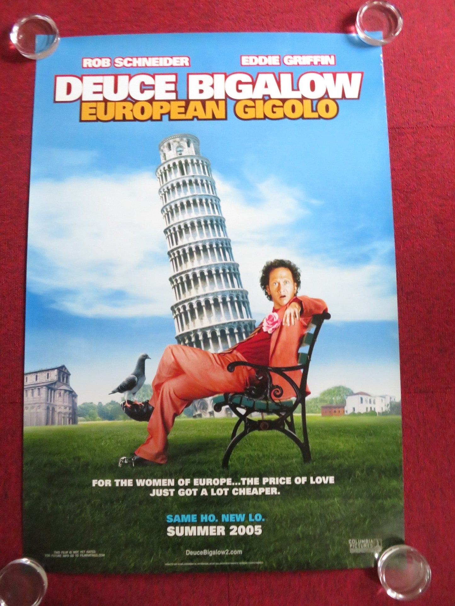 DEUCE BIGALOW: EUROPEAN GIGOLO - B US ONE SHEET ROLLED POSTER ROB SCHNEIDER 2005 Rendezvous Cinema Movie posters