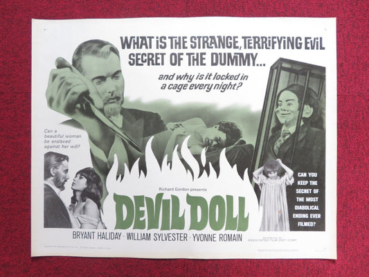 DEVIL DOLL US HALF SHEET (22"x 28") POSTER BRYANT HALIDAY WILLIAM SYLVESTER 1964 Rendezvous Cinema Movie posters