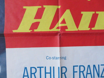 DEVIL HAIRPIN FOLDED US ONE SHEET POSTER CORNEL WILDE JEAN WALLACE 1957 Movie posters