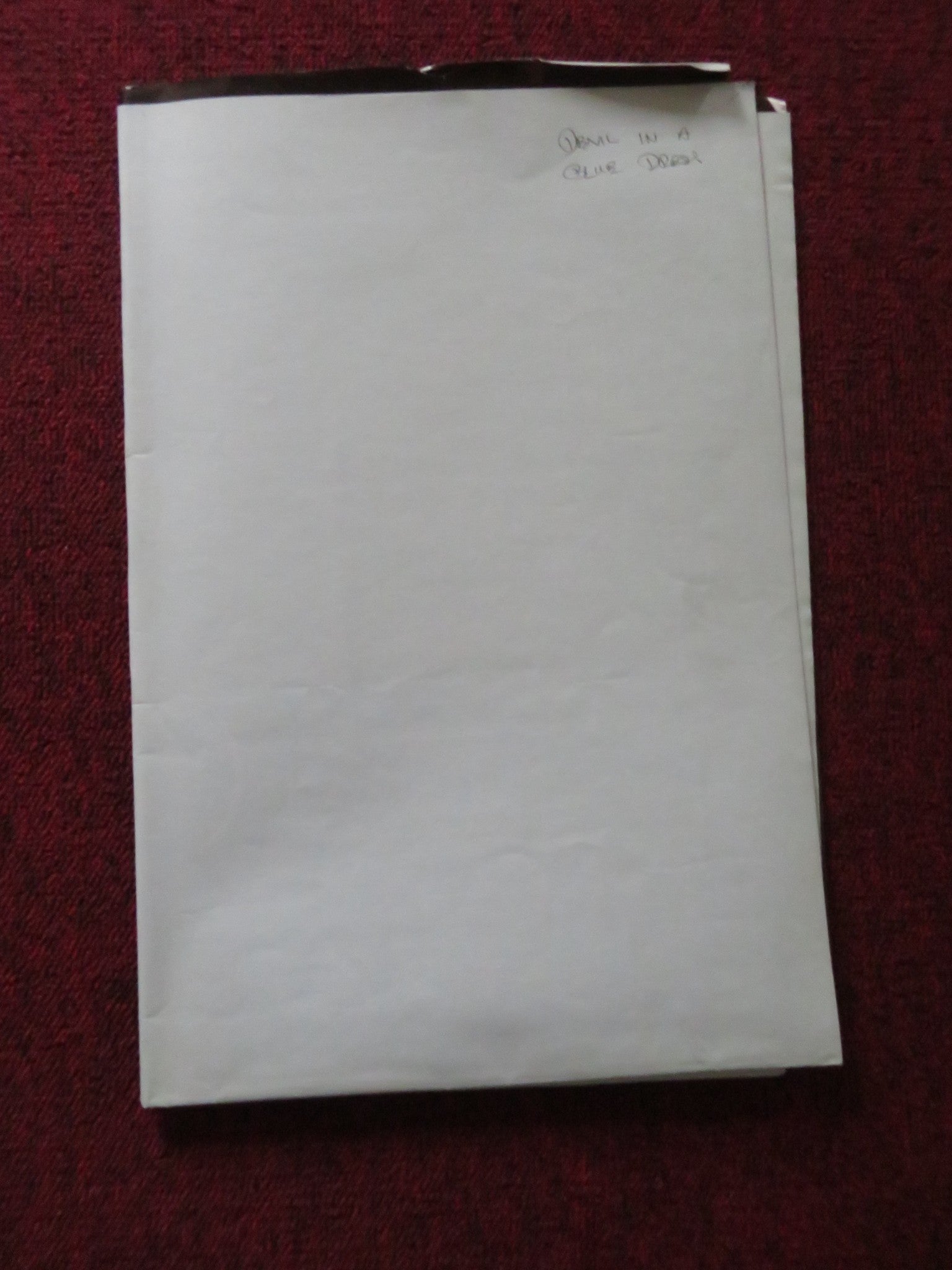 DEVIL IN A BLUE DRESS UK QUAD POSTER FOLDED DENZEL WASHINGTON DON CHEADLE 1995 Rendezvous Cinema Movie posters