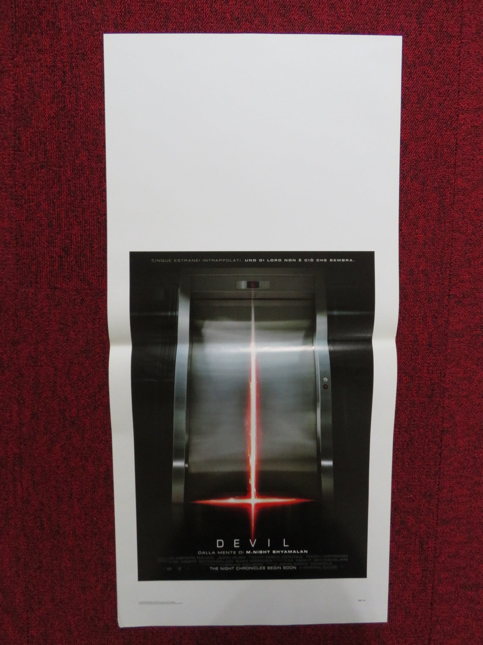 DEVIL ITALIAN LOCANDINA POSTER M. NIGHT SHYAMALAN CHRIS MESSINA 2010 Rendezvous Cinema Movie posters