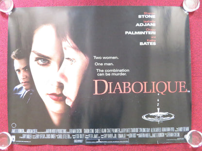 DIABOLIQUE UK QUAD (30"x 40") ROLLED POSTER SHARON STONE CHAZZ PALMINTERI 1996 Rendezvous Cinema Movie posters
