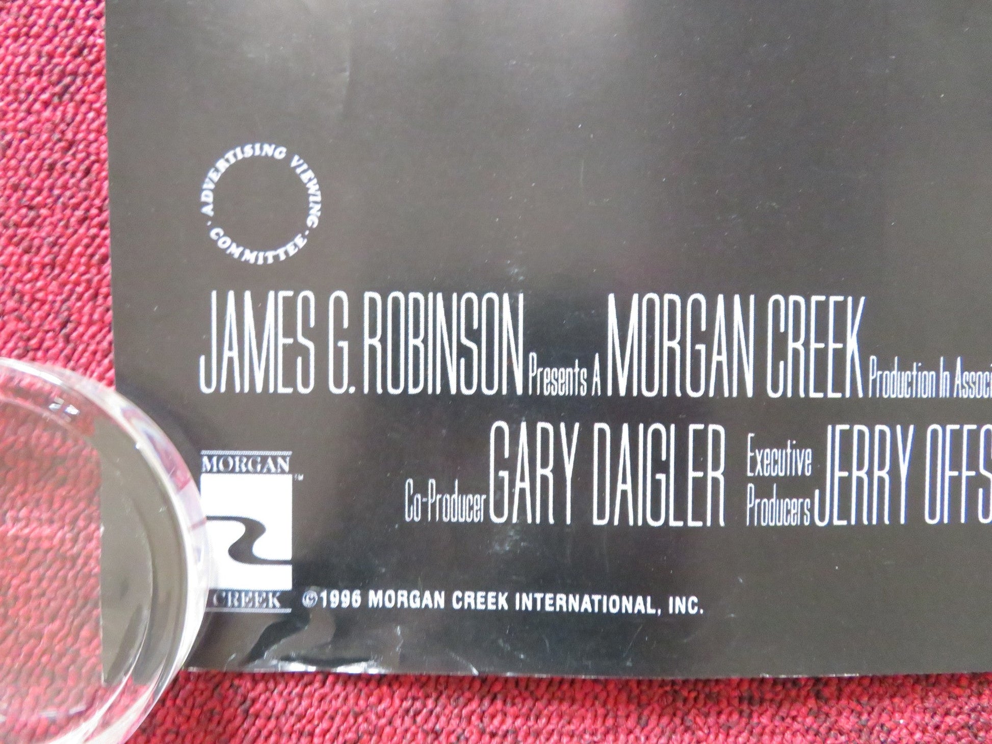 DIABOLIQUE UK QUAD (30"x 40") ROLLED POSTER SHARON STONE CHAZZ PALMINTERI 1996 Rendezvous Cinema Movie posters