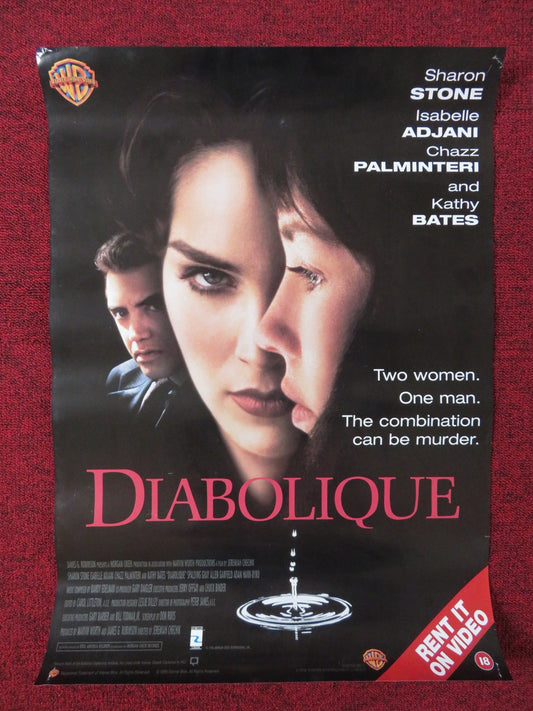 DIABOLIQUE VHS POSTER SHARON STONE KATHY BATES 1995 Rendezvous Cinema Movie posters