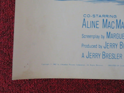 DIAMOND HEAD US HALF SHEET (22"x 28") POSTER CHARLTON HESTON 1962 Movie posters