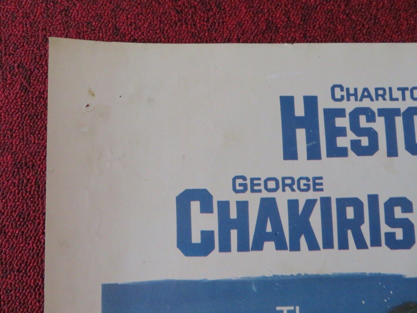 DIAMOND HEAD US HALF SHEET (22"x 28") POSTER CHARLTON HESTON 1962 Movie posters