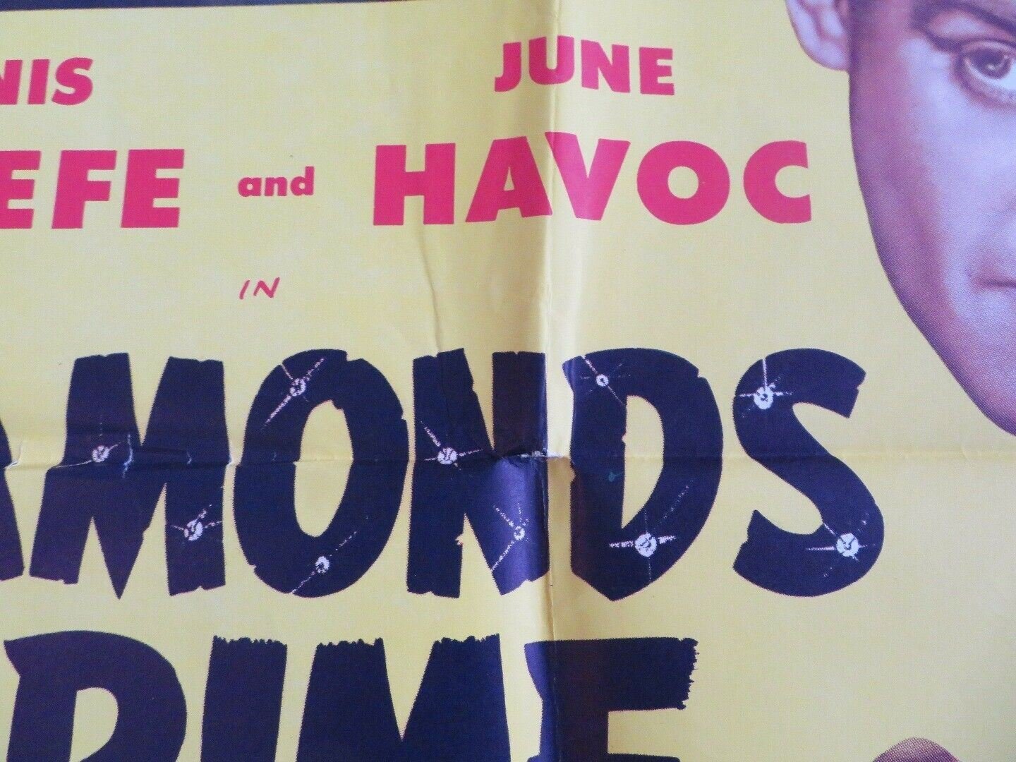 DIAMONDS AND CRIME / Hi Diddle Diddle US ONE SHEET POSTER DENNIS O'KEEFE 1943 - Rendezvous Cinema