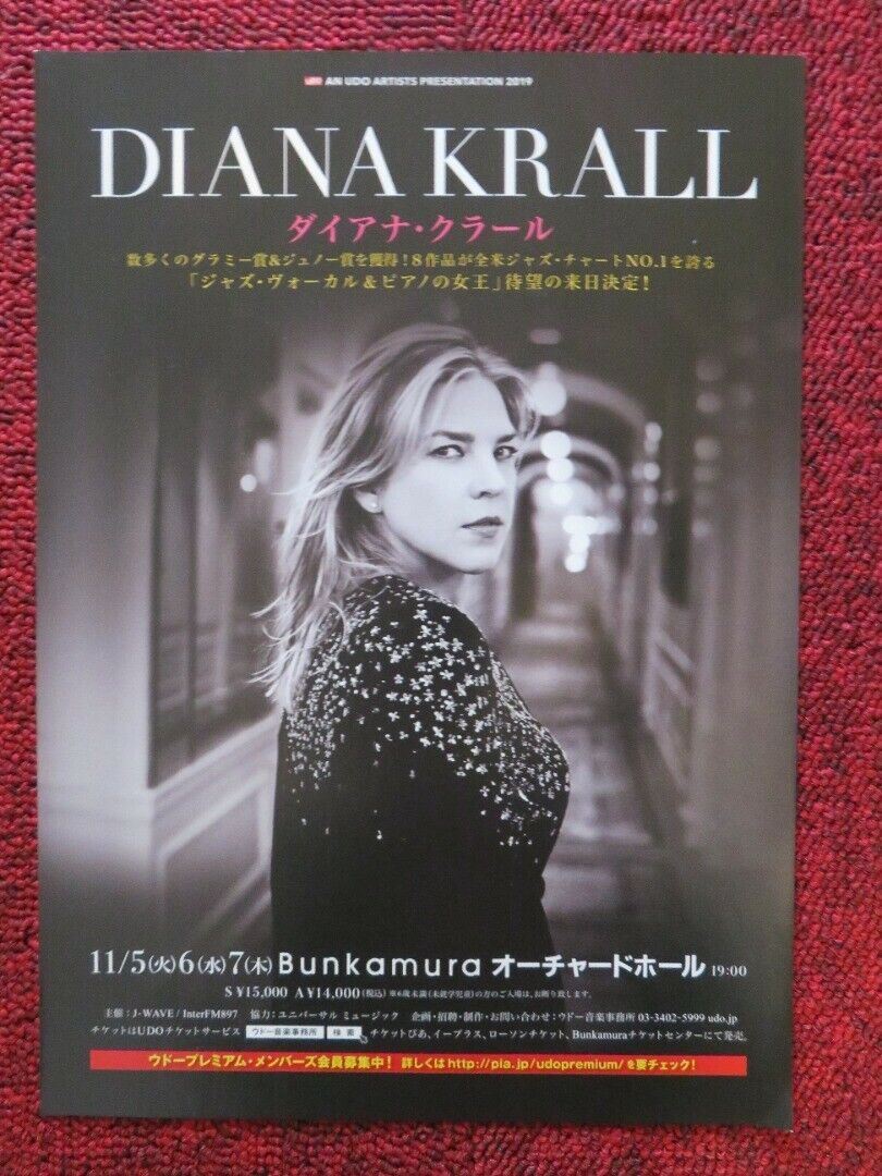 DIANA KRALL - JAPAN TOUR JAPANESE MUSIC TOUR GIG POSTER 2019 - Rendezvous Cinema