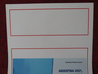 DIARIO DEL SACCHEGGIO ITALIAN LOCANDINA (27.5"x13") POSTER F E. SOLANAS 2004 - Rendezvous Cinema