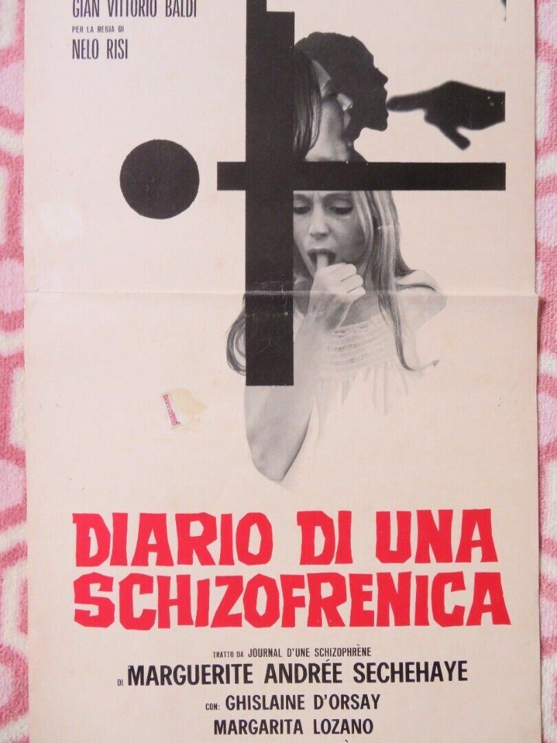 DIARIO DI UNA SCHIZOFRENICA ITALIAN LOCANDINA (27.5"x13") POSTER 1969 Movie posters
