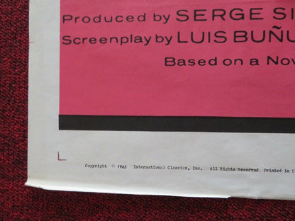 DIARY OF A CHAMBERMAID FOLDED US ONE SHEET POSTER JEANNE MOREAU 1965 - Rendezvous Cinema