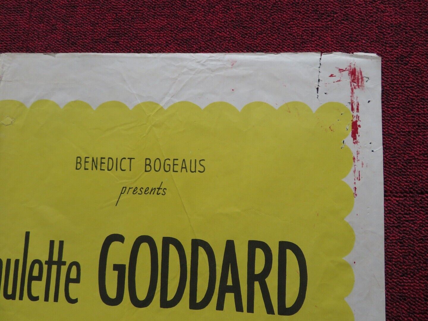 DIARY OF A CHAMBERMAID FOLDED US ONE SHEET POSTER PAULETTE GODDARD MEREDITH 1946 - Rendezvous Cinema