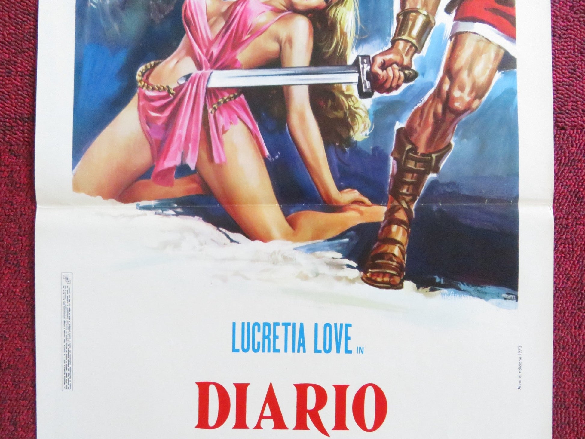 DIARY OF A ROMAN VIRGIN ITALIAN LOCANDINA POSTER LUCRETIA LOVE A. VERNON 1973 Rendezvous Cinema Movie posters