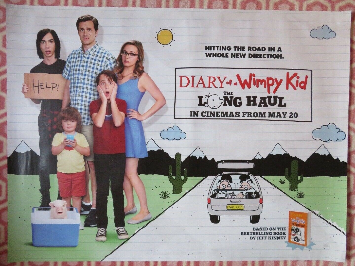 DIARY OF A WIMPY KID THE LONG HAUL QUAD (30"x 40") ROLLED POSTER JEFF KINNEY Movie posters