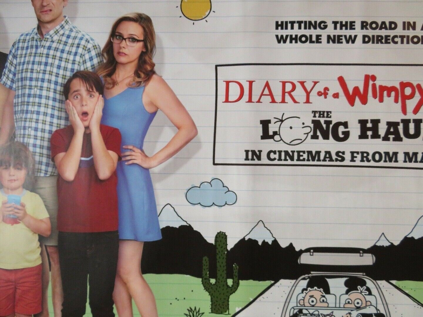 DIARY OF A WIMPY KID THE LONG HAUL QUAD (30"x 40") ROLLED POSTER JEFF KINNEY Movie posters