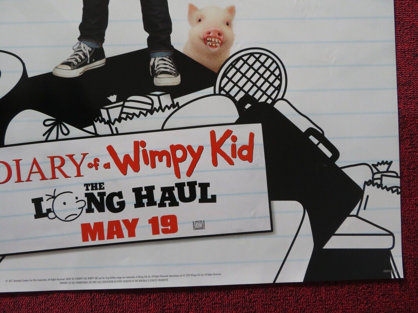 DIARY OF A WIMPY KID THE LONG HAUL VERSION A US ONE SHEET ROLLED POSTER 2017 Movie posters