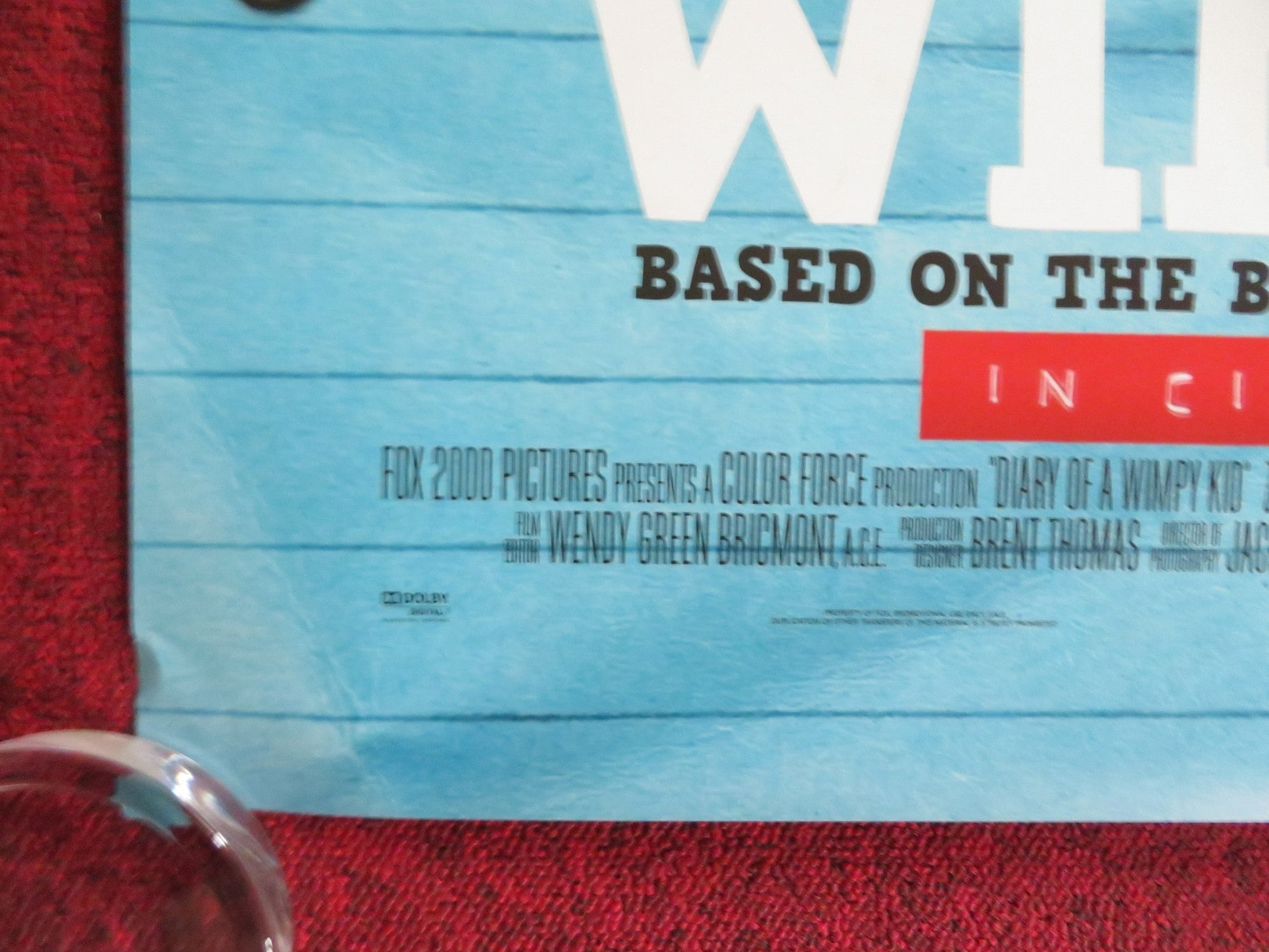 DIARY OF A WIMPY KID US ONE SHEET ROLLED POSTER ZACHARY GORDON STEVE ZAHN 2010 Rendezvous Cinema Movie posters