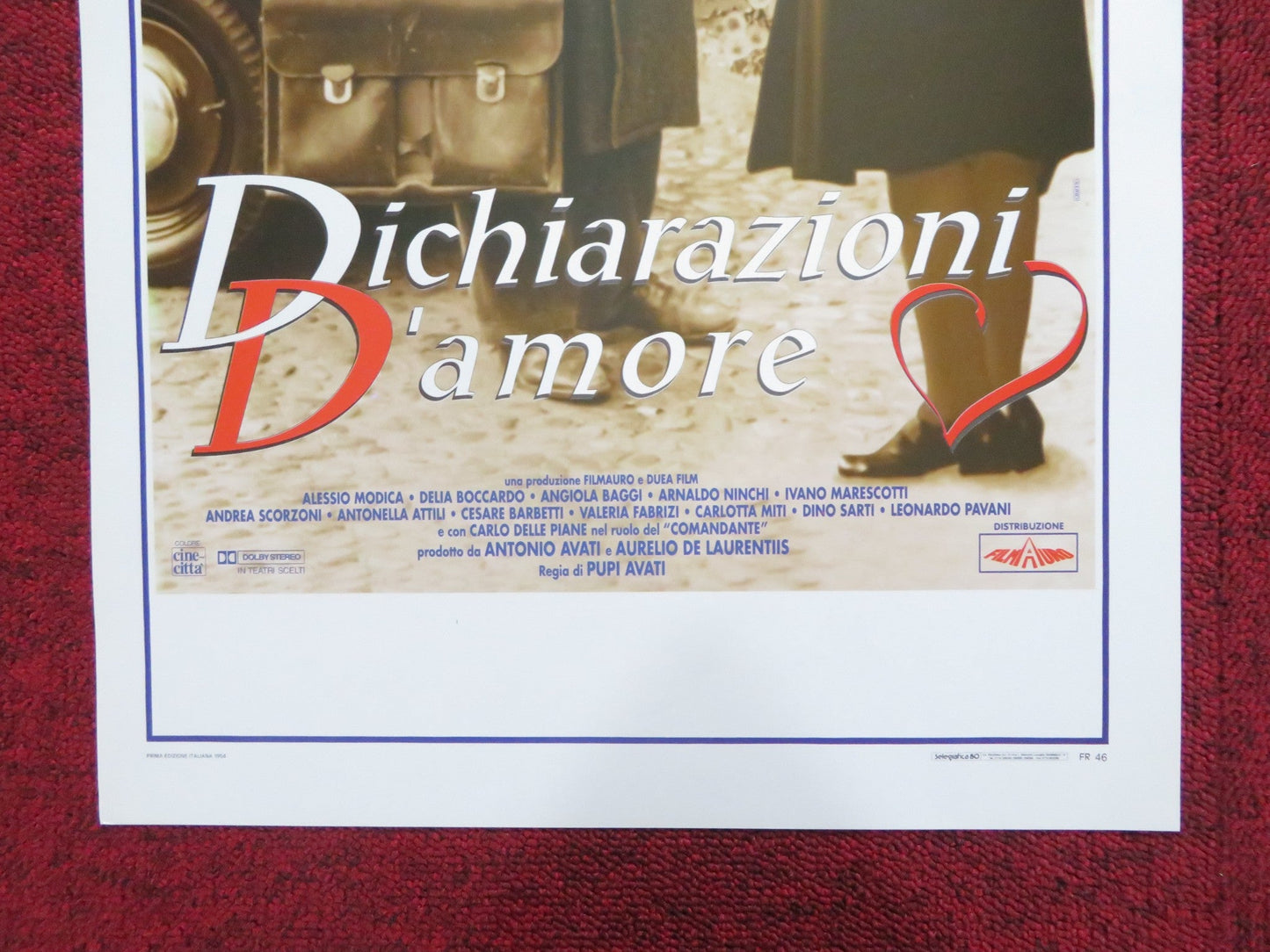 DICHISRAZIONI D'AMORE ITALIAN LOCANDINA POSTER ANTONELLA ATTILI BACCHETTI 1994 Rendezvous Cinema Movie posters