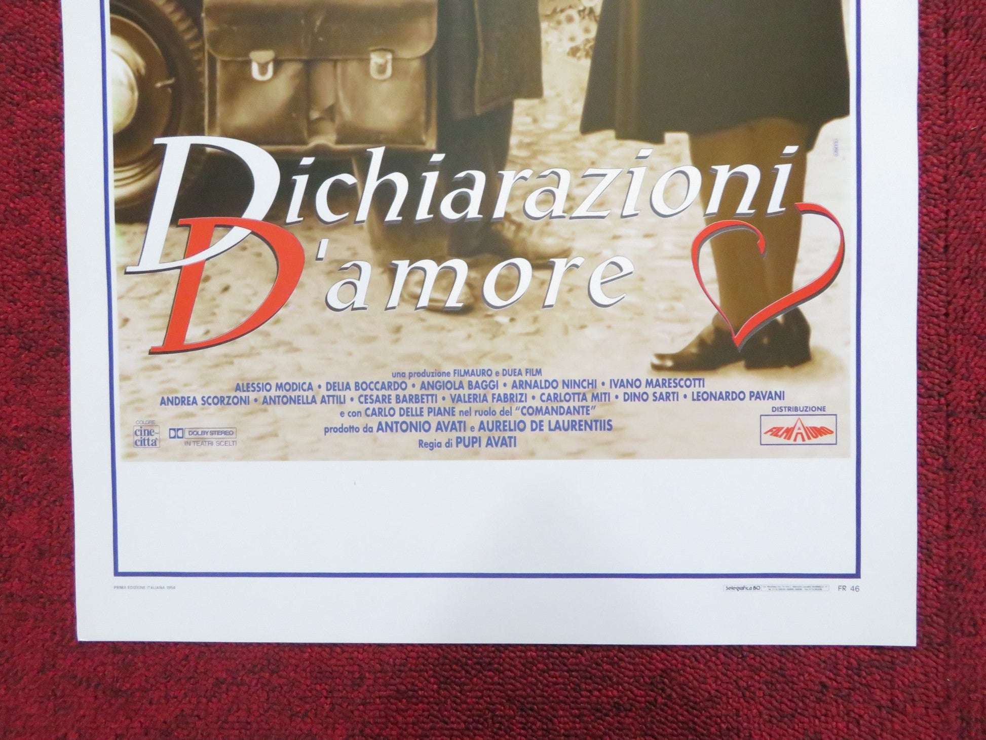 DICHISRAZIONI D'AMORE ITALIAN LOCANDINA POSTER ANTONELLA ATTILI BACCHETTI 1994 Rendezvous Cinema Movie posters
